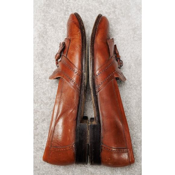 Bally Brown Leather Kiltie Tassle Loafers Slip On Shoes Mens Size 9 Mismatch main image 16
